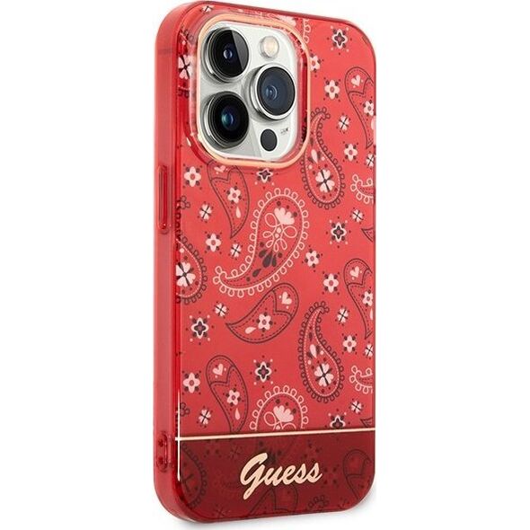Guess Etui Guess GUHCP14XHGBNHR Apple iPhone 14 Pro Max czerwony/red hardcase Bandana Paisley