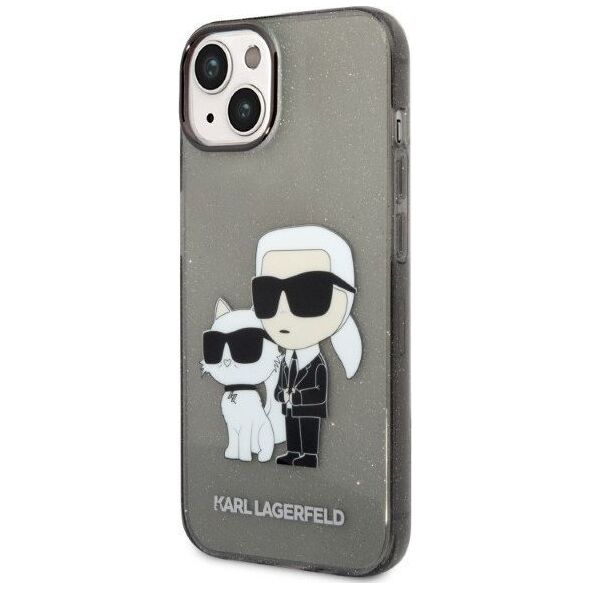 Karl Lagerfeld Etui Karl Lagerfeld KLHCP14MHNKCTGK Apple iPhone 14 Plus czarny/black hardcase IML GLIT NFT Karl&Choupette