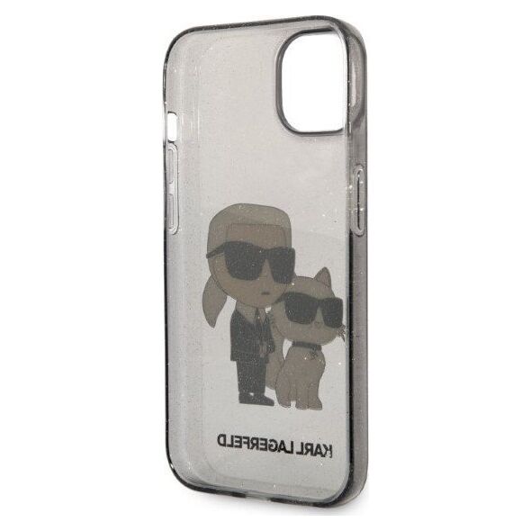 Karl Lagerfeld Etui Karl Lagerfeld KLHCP14MHNKCTGK Apple iPhone 14 Plus czarny/black hardcase IML GLIT NFT Karl&Choupette