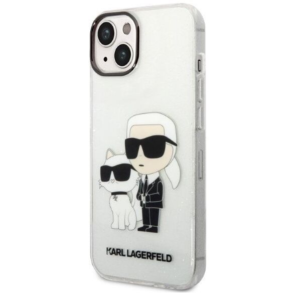 Karl Lagerfeld Etui Karl Lagerfeld KLHCP14MHNKCTGT Apple iPhone 14 Plus transparent hardcase IML GLIT NFT Karl&Choupette