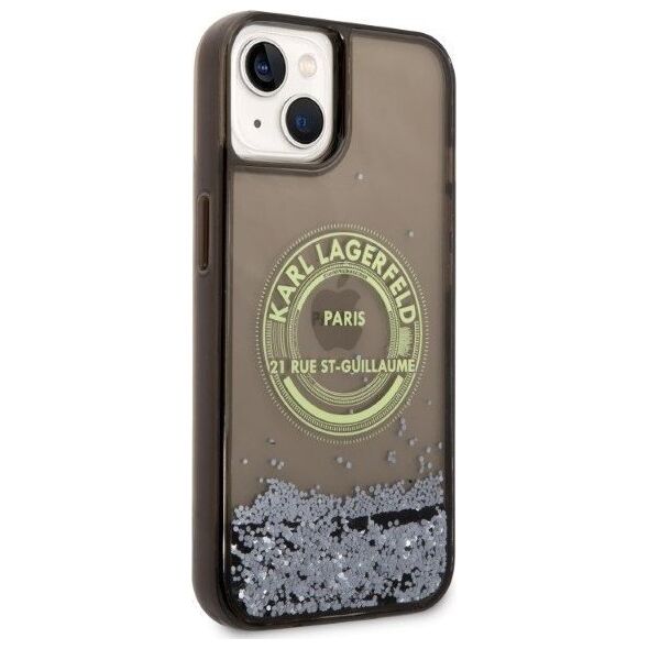 Karl Lagerfeld Etui Karl Lagerfeld KLHCP14MLCRSGRK Apple iPhone 14 Plus czarny/black hardcase Liquid Glitter RSG