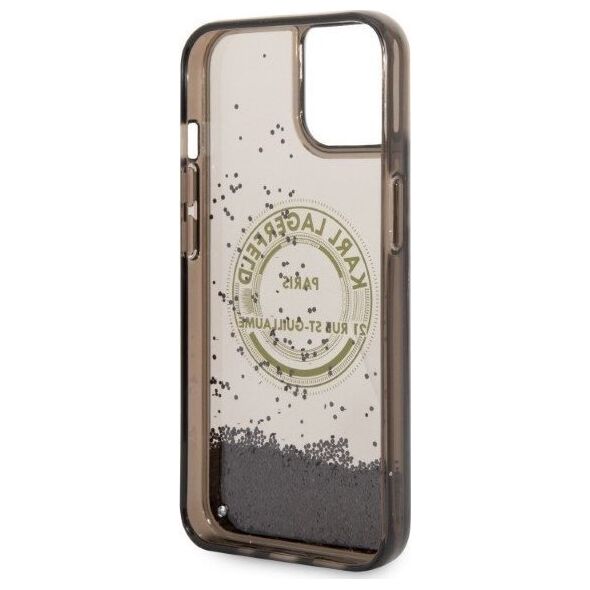 Karl Lagerfeld Etui Karl Lagerfeld KLHCP14MLCRSGRK Apple iPhone 14 Plus czarny/black hardcase Liquid Glitter RSG