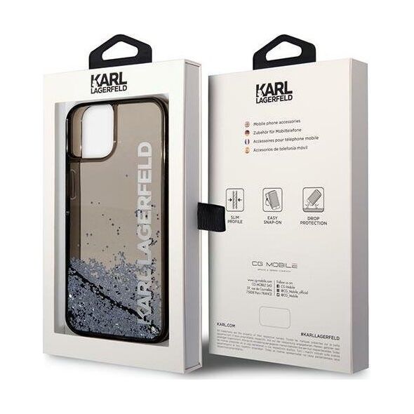 Karl Lagerfeld Etui Karl Lagerfeld KLHCP14MLCKVK Apple iPhone 14 Plus czarny/black hardcase Liquid Glitter Elong