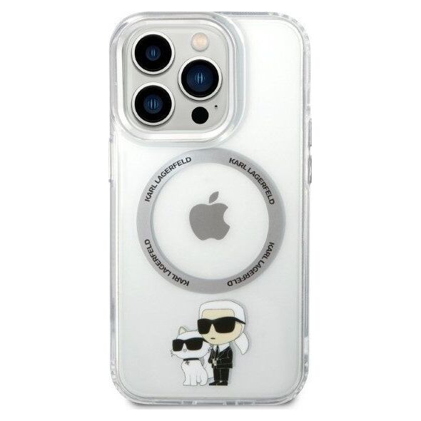 Karl Lagerfeld Etui Karl Lagerfeld KLHMP14LHNKCIT Apple iPhone 14 Pro hardcase transparent IML NFT Karl&Choupette Magsafe