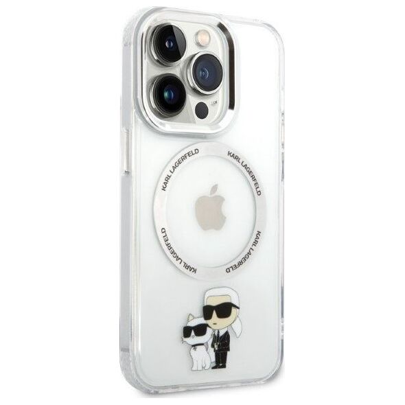Karl Lagerfeld Etui Karl Lagerfeld KLHMP14LHNKCIT Apple iPhone 14 Pro hardcase transparent IML NFT Karl&Choupette Magsafe