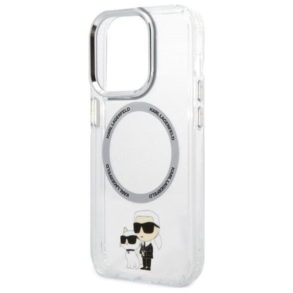 Karl Lagerfeld Etui Karl Lagerfeld KLHMP14LHNKCIT Apple iPhone 14 Pro hardcase transparent IML NFT Karl&Choupette Magsafe