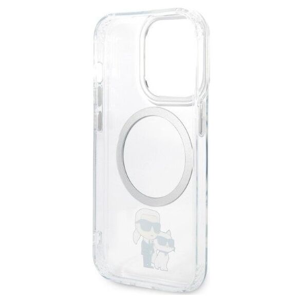Karl Lagerfeld Etui Karl Lagerfeld KLHMP14LHNKCIT Apple iPhone 14 Pro hardcase transparent IML NFT Karl&Choupette Magsafe