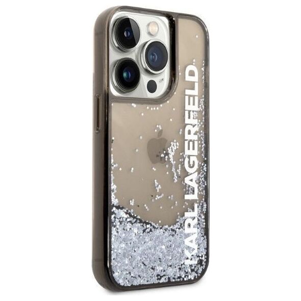 Karl Lagerfeld Etui Karl Lagerfeld KLHCP14LLCKVK Apple iPhone 14 Pro czarny/black hardcase Liquid Glitter Elong