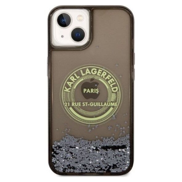Karl Lagerfeld Etui Karl Lagerfeld KLHCP14SLCRSGRK Apple iPhone 14 czarny/black hardcase Liquid Glitter RSG