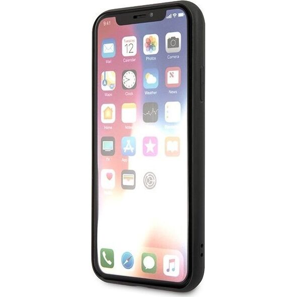 Karl Lagerfeld Etui Karl Lagerfeld KLHCPXSAKICKCBK Apple iPhone XS/X czarny/black hardcase Saffiano Ikonik Karl&Choupette Head