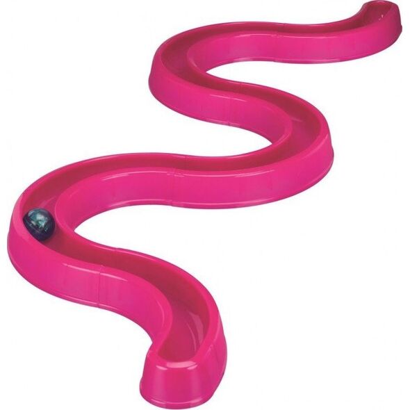 Trixie Tor dla kota Flashing Ball Race, 65 × 31 cm, różowy
