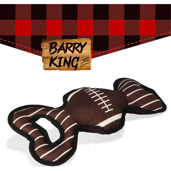 Barry King Zabawka pluszowa dla psa, rugby, z dźwiękiem 33.5 x 15cm