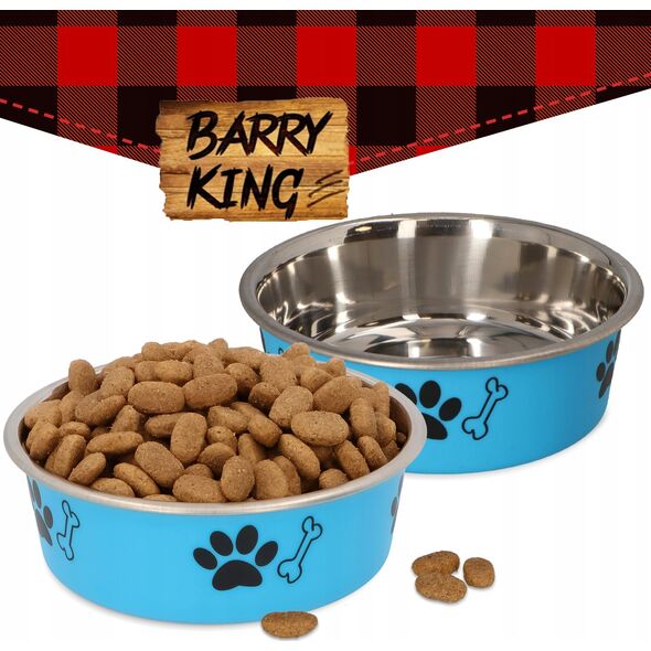 Barry King Miska antypoślizgowa z nadrukiem, niebieska, M (0,45 l)