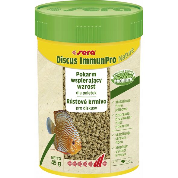 Sera sera Discus ImmunPro Nature 100 ml - pokarm dla pielęgnic