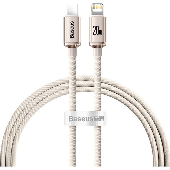 Kabel USB Baseus USB-C - Lightning 1.2 m Różowy (CAJY001304)