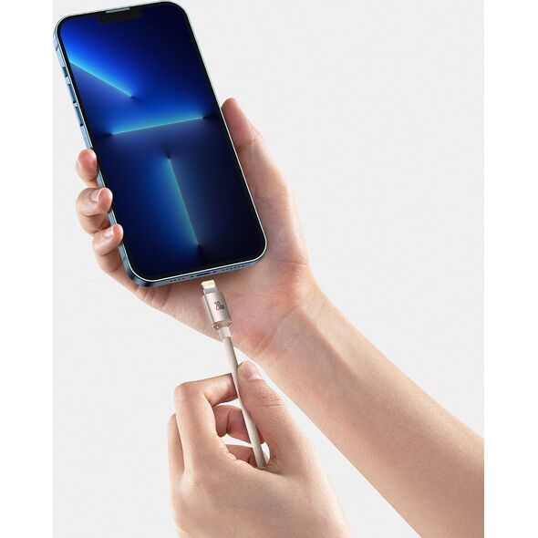 Kabel USB Baseus USB-C - Lightning 1.2 m Różowy (CAJY001304)