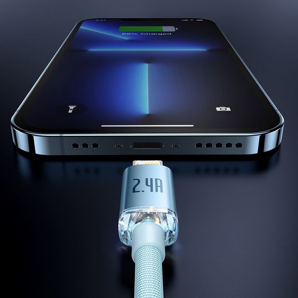 Kabel USB Baseus USB-A - Lightning 2 m Niebieski (CAJY001203)