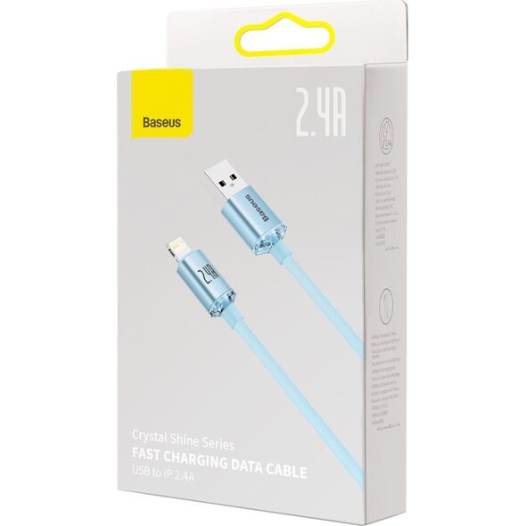 Kabel USB Baseus USB-A - Lightning 2 m Niebieski (CAJY001203)