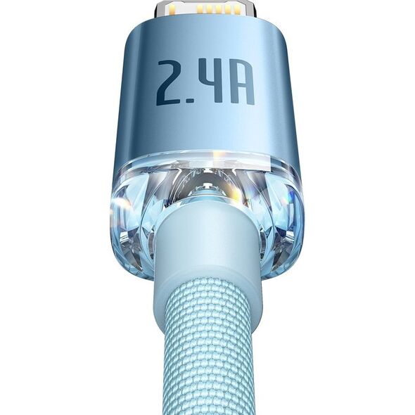 Kabel USB Baseus USB-A - Lightning 2 m Niebieski (CAJY001203)