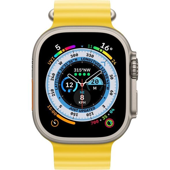 Apple Przedłużka do paska Ocean w kolorze żółtym do koperty 49 mm