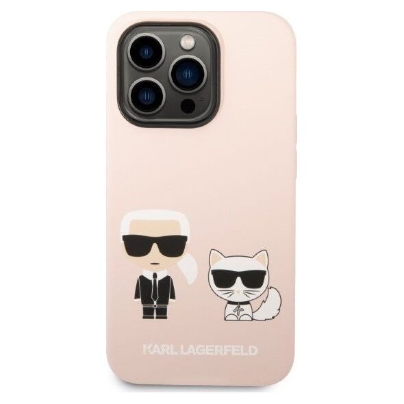 Karl Lagerfeld Karl Lagerfeld Liquid Silicone Karl & Choupette MagSafe - Etui iPhone 14 Pro Max (różowy)