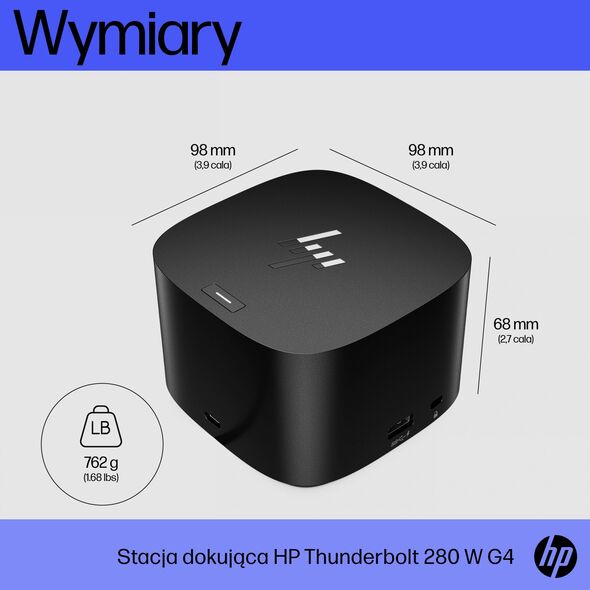 Stacja/replikator HP Thunderbolt 4 (4J0G4AA#ABB)