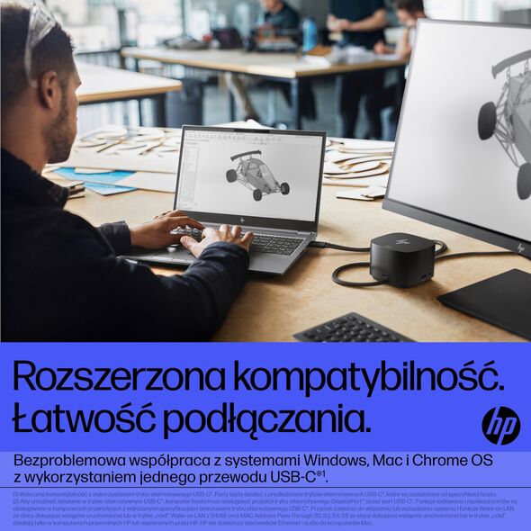 Stacja/replikator HP Thunderbolt 4 (4J0G4AA#ABB)