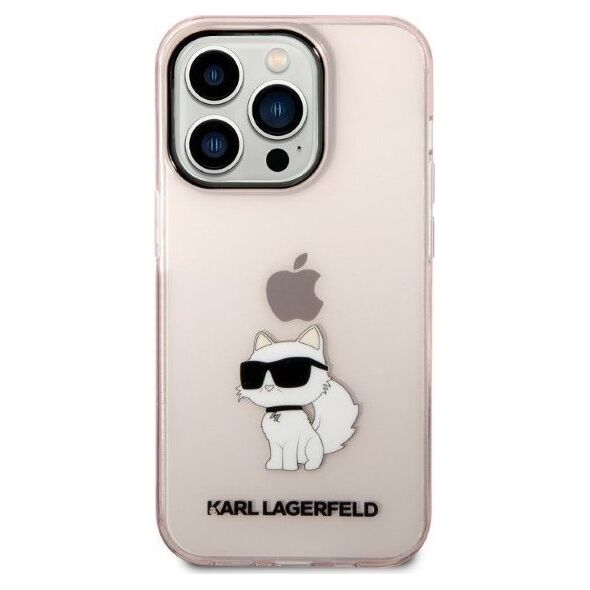 Karl Lagerfeld Etui Karl Lagerfeld KLHCP14LHNCHTCP Apple iPhone 14 Pro różowy/pink hardcase Ikonik Choupette
