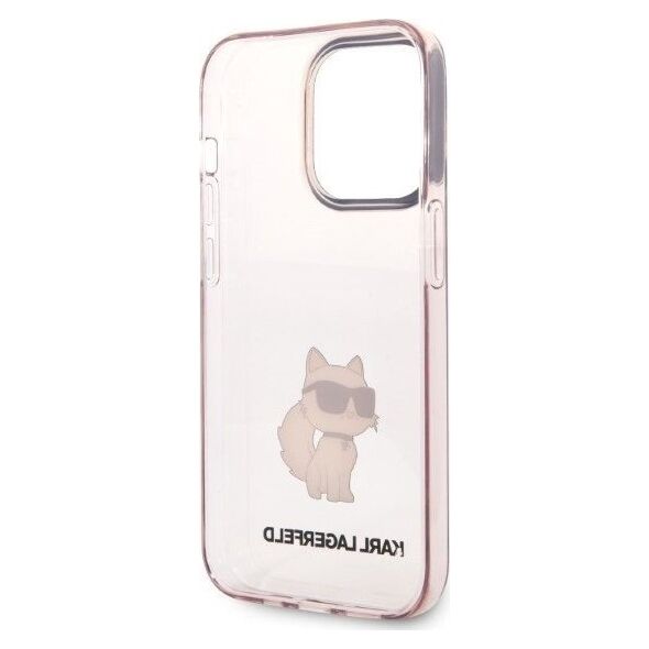 Karl Lagerfeld Etui Karl Lagerfeld KLHCP14LHNCHTCP Apple iPhone 14 Pro różowy/pink hardcase Ikonik Choupette
