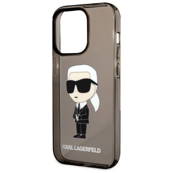 Karl Lagerfeld Etui Karl Lagerfeld KLHCP14LHNIKTCK Apple iPhone 14 Pro czarny/black hardcase Ikonik Etui Karl Lagerfeld