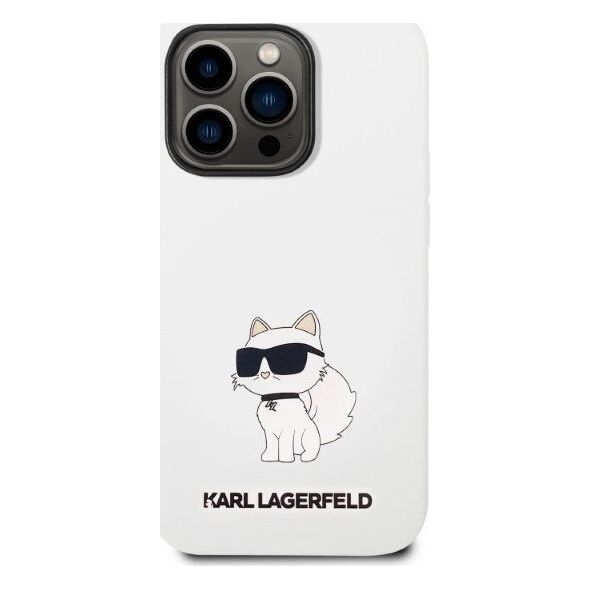 Karl Lagerfeld Etui Karl Lagerfeld KLHCP14LSNCHBCH Apple iPhone 14 Pro hardcase biały/white Silicone Choupette