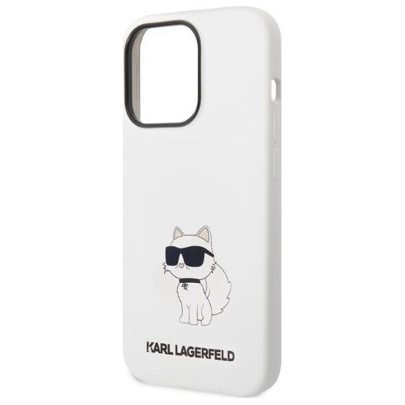 Karl Lagerfeld Etui Karl Lagerfeld KLHCP14LSNCHBCH Apple iPhone 14 Pro hardcase biały/white Silicone Choupette