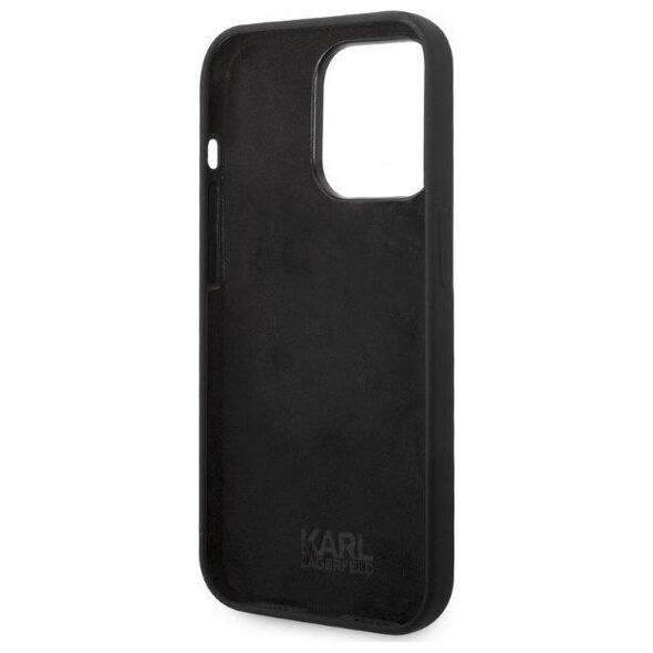 Karl Lagerfeld Etui Karl Lagerfeld KLHCP14LSNIKBCK Apple iPhone 14 Pro hardcase czarny/black Silicone Ikonik