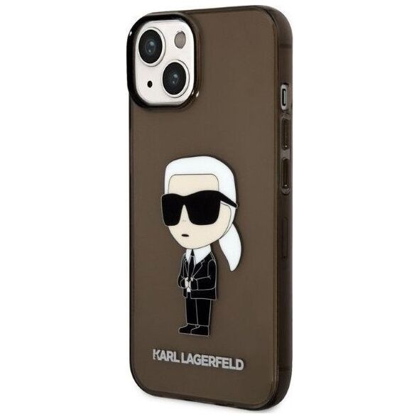 Karl Lagerfeld Etui Karl Lagerfeld KLHCP14MHNIKTCK Apple iPhone 14 Plus czarny/black hardcase Ikonik Etui Karl Lagerfeld
