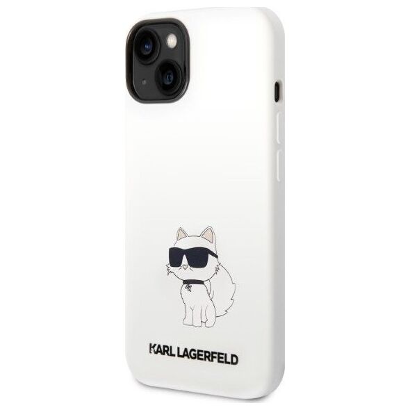 Karl Lagerfeld Etui Karl Lagerfeld KLHCP14MSNCHBCH Apple iPhone 14 Plus hardcase biały/white Silicone Choupette