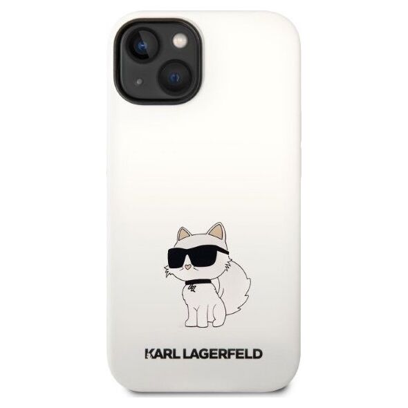 Karl Lagerfeld Etui Karl Lagerfeld KLHCP14MSNCHBCH Apple iPhone 14 Plus hardcase biały/white Silicone Choupette