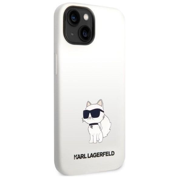 Karl Lagerfeld Etui Karl Lagerfeld KLHCP14MSNCHBCH Apple iPhone 14 Plus hardcase biały/white Silicone Choupette