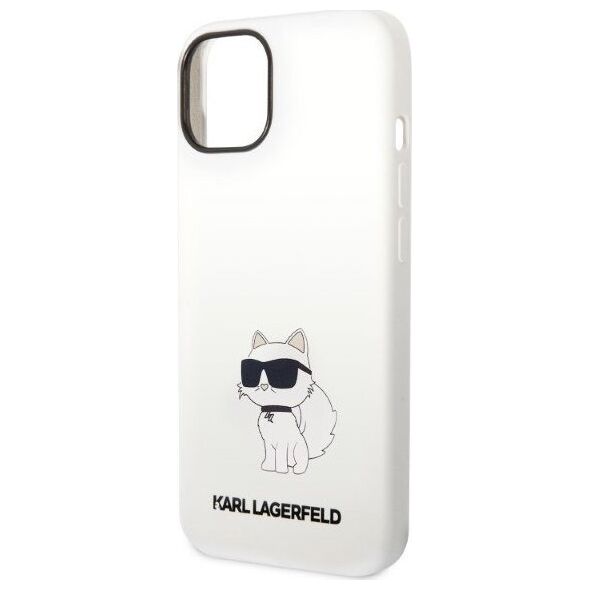 Karl Lagerfeld Etui Karl Lagerfeld KLHCP14MSNCHBCH Apple iPhone 14 Plus hardcase biały/white Silicone Choupette