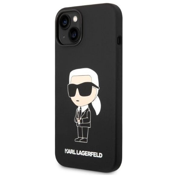 Karl Lagerfeld Etui Karl Lagerfeld KLHCP14MSNIKBCK Apple iPhone 14 Plus hardcase czarny/black Silicone Ikonik