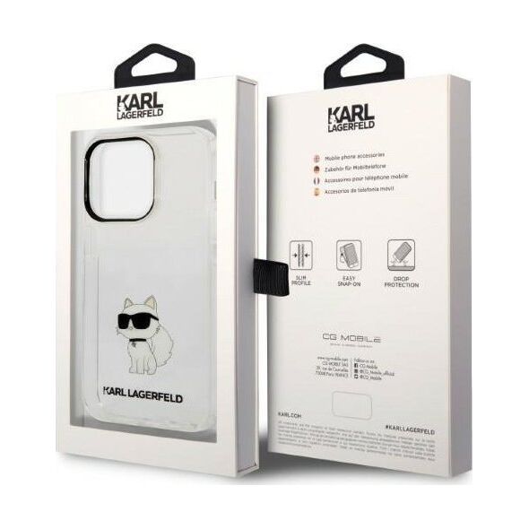 Karl Lagerfeld Etui Karl Lagerfeld KLHCP14XHNCHTCT Apple iPhone 14 Pro Max transparent hardcase IML NFT Choupette