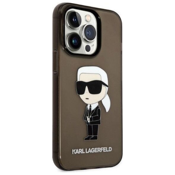 Karl Lagerfeld Etui Karl Lagerfeld KLHCP14XHNIKTCK Apple iPhone 14 Pro Max czarny/black hardcase Ikonik Etui Karl Lagerfeld
