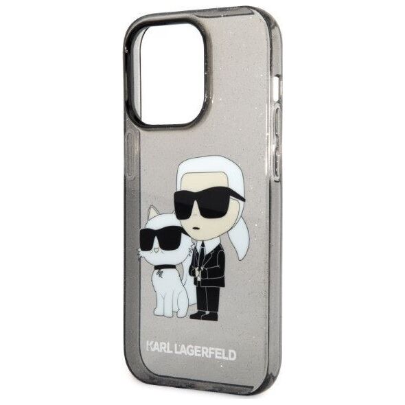 Karl Lagerfeld Etui Karl Lagerfeld KLHCP14XHNKCTGK Apple iPhone 14 Pro Max czarny/black hardcase IML GLIT NFT Karl&Choupette