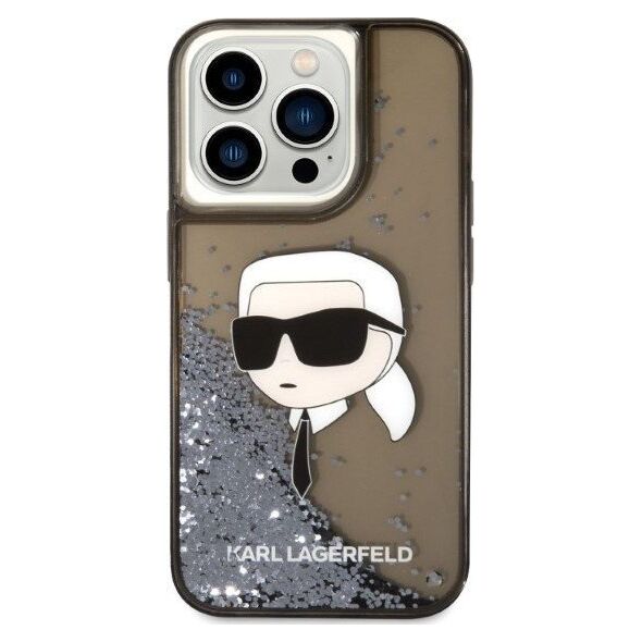 Karl Lagerfeld Etui Karl Lagerfeld KLHCP14XLNKHCK Apple iPhone 14 Pro Max czarny/black hardcase Glitter NFT Karl Head