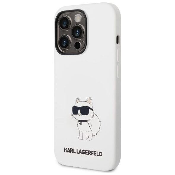 Karl Lagerfeld Etui Karl Lagerfeld KLHCP14XSNCHBCH Apple iPhone 14 Pro Max hardcase biały/white Silicone Choupette