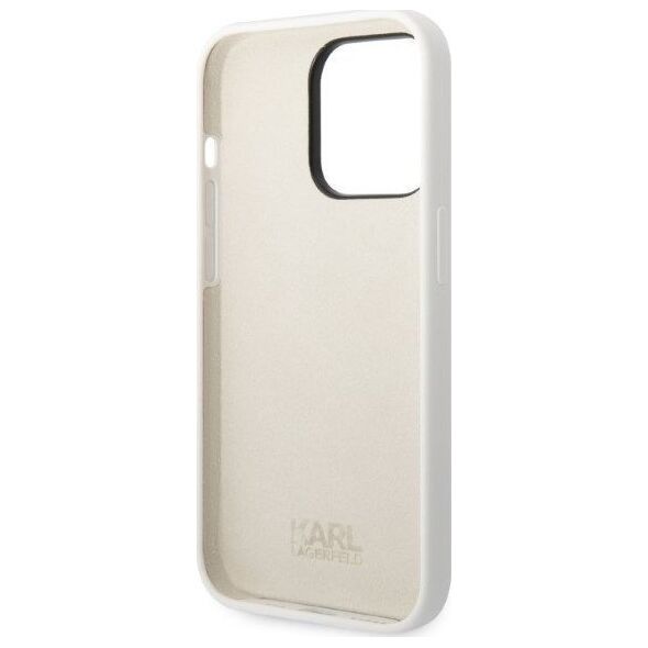 Karl Lagerfeld Etui Karl Lagerfeld KLHCP14XSNCHBCH Apple iPhone 14 Pro Max hardcase biały/white Silicone Choupette