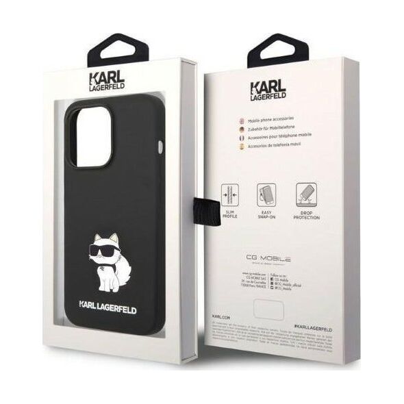 Karl Lagerfeld Etui Karl Lagerfeld KLHCP14XSNCHBCK Apple iPhone 14 Pro Max hardcase czarny/black Silicone Choupette