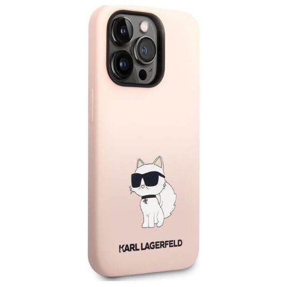 Karl Lagerfeld Etui Karl Lagerfeld KLHCP14XSNCHBCP Apple iPhone 14 Pro Max hardcase różowy/pink Silicone Choupette