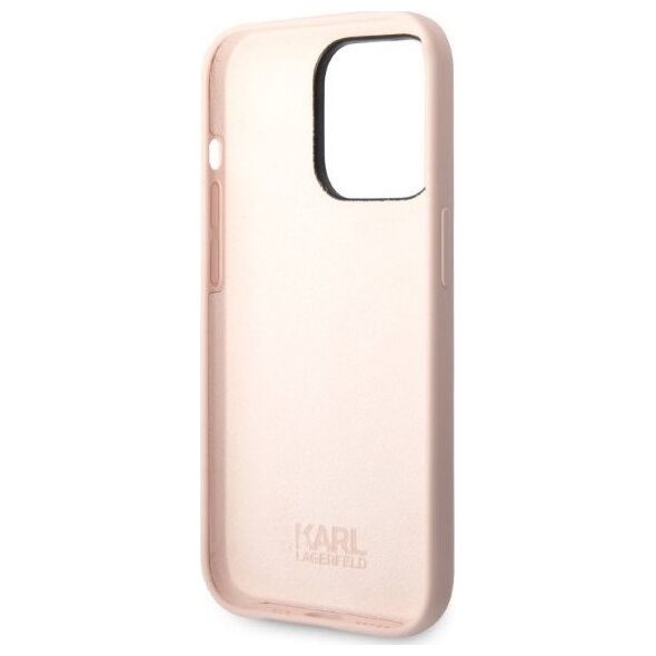 Karl Lagerfeld Etui Karl Lagerfeld KLHCP14XSNCHBCP Apple iPhone 14 Pro Max hardcase różowy/pink Silicone Choupette