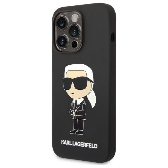 Karl Lagerfeld Etui Karl Lagerfeld KLHCP14XSNIKBCK Apple iPhone 14 Pro Max hardcase czarny/black Silicone Ikonik