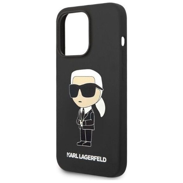 Karl Lagerfeld Etui Karl Lagerfeld KLHCP14XSNIKBCK Apple iPhone 14 Pro Max hardcase czarny/black Silicone Ikonik